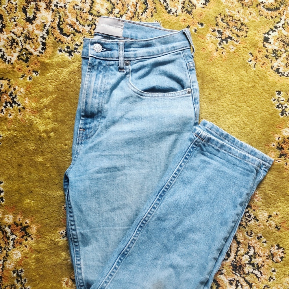 EVERLANE cheeky straight high waisted ankle jeans